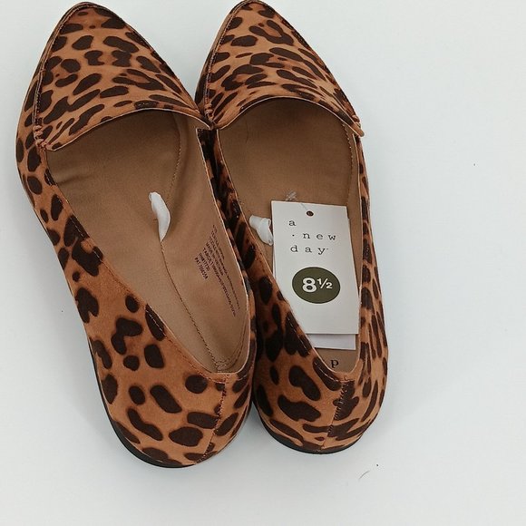 A NEW DAY MICAH LEOPARD POINTY TOE LOAFERS - Picture 7 of 16